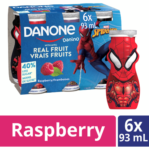 Picture of Danino Raspberry Flavoured Drinkable Yogurt, 6 Bottles