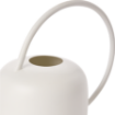 Picture of Metal Watering Can with Long Spout, Ergonomic Circular Handle, 14.5 in x 5.3 in x 7.7 in, White