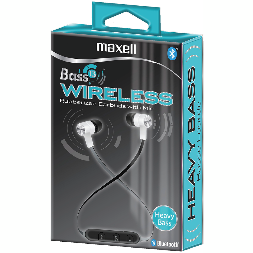 Picture of Bass 13 Wireless Earbud with Mic White